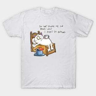 Dapper Cat _ Lazy Problems T-Shirt